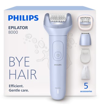 Epilateur électrique BRE711/00 série 8000 - Philips - Bleu
