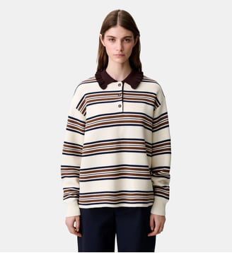 Pull polo large rayé - Claudie Pierlot - Multicolore