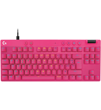 Clavier gamer G Pro X TKL Rapid Magenta - Logitech - Rose