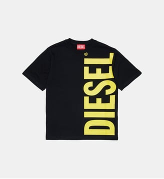 T-shirt avec logo vertical - Diesel Kids - Noir