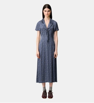 Robe fluide imprimée - Claudie Pierlot - Print fonce