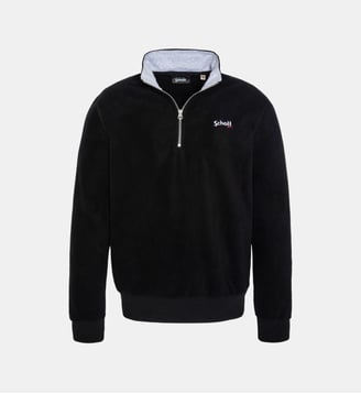 Pull polaire zippé - Schott - Noir