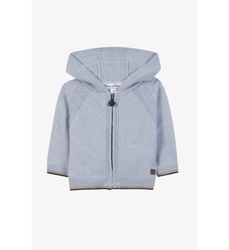 Gilet -  horizon laine à capuche - Tartine Et Chocolat - Bleu