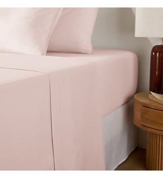 Drap plat uni en coton lavé La Redoute Interieurs