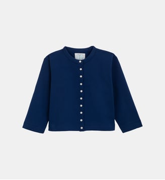 cardigan pression - Agnès b. - Bleu saint malo