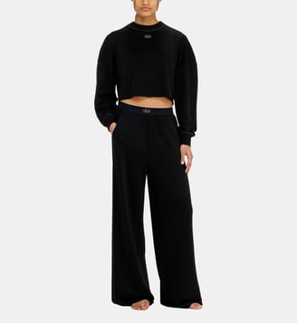 Pantalon de survêtement en scuba stretch léger - Diesel - Noir