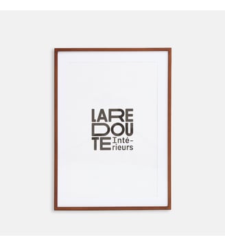 Cadre en chêne, 50 x 70 cm - La Redoute Interieurs - Teinté coloris noyer