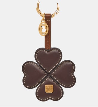 Charm en cuir – 4 FEUILLES GD - Gerard Darel - Marron