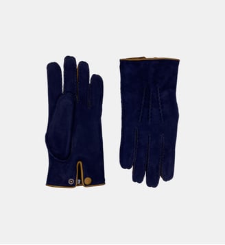 Gants David Homme Cuir Double Face - Agnelle - Morphee et moutarde