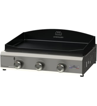 Plancha gaz AMALIA 360 INOX V3 PLEA360IV3 - Le Marquier - Noir