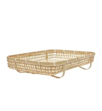 Panier de rangement en bambou Living - OYOY - Beige