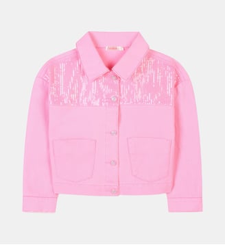 Veste en jean ornée de sequins Billieblush