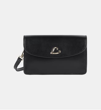Pochette Paris Philos en cuir - Lancaster - Noir