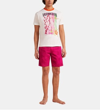 T-shirt en coton Vilebrequin La Plage from the Sky - Vilebrequin - Off white