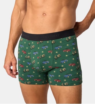 Boxer Roadtrip en coton biologique - Billybelt - Vert