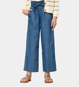 Pantalon large  en denim light - Cyrillus - Denim stone