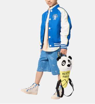 Blouson doublure rayée - Kenzo Kids - Bleu royal
