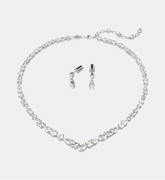 Parure Mesmera, Métal rhodié - Swarovski - Silver