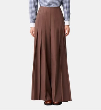 Pantalon coupe droite large - Claudie Pierlot - Marron