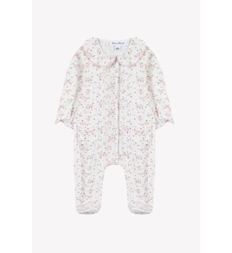 Pyjama -  coton imprimé fleuri - Tartine Et Chocolat - Écru