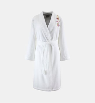 Peignoir de bain long en coton modal - Yves Delorme - Multicolore