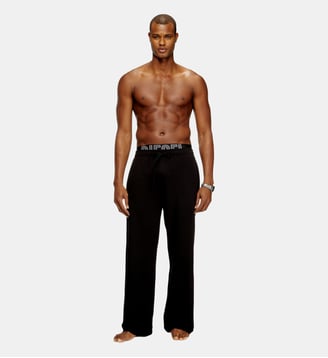 Pantalon en éponge de coton avec ceinture à logo Diesel