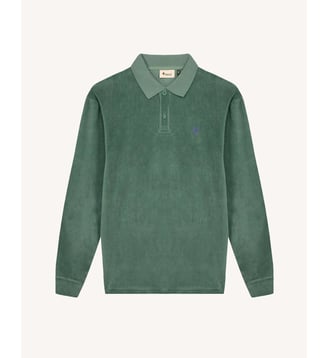 Polo en maille - Faguo - Vert grisé