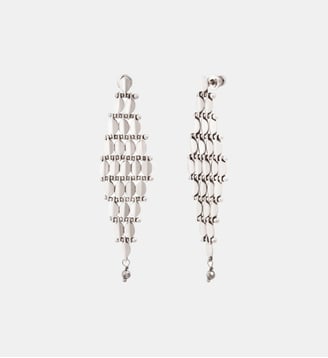 Boucles d'oreilles tiges percées   - Babylone - Satellite - Argenté