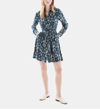 Robe roma - Motif imprimé - Viscose lenzing ecovero - Caroll - Bleu marine