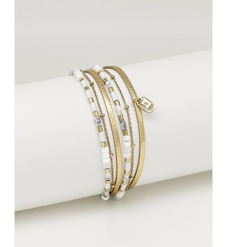 Bracelet Théa Metallic Gold - Flowers for Zoe - Jaune