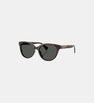 Lunettes de soleil Rond RA5357U - Polo Ralph Lauren - Havana et marron