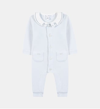Combinaison longue -  coton col Claudine - Tartine Et Chocolat - Bleu ciel