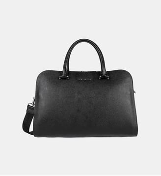 Porte documents Delphino Lucas en cuir - Lancaster - Noir