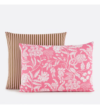 Taie d'oreiller en coton - La Redoute Interieurs - Imprimé fond rose