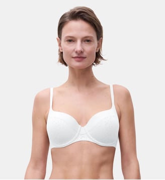Soutien-gorge coques emboîtant maille douce - Chantelle - Blanc