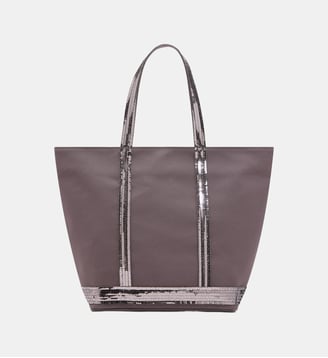 Cabas M Zippé En Toile - Vanessa Bruno - Anthracite