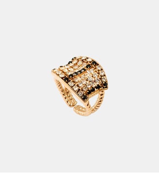 Bague medium ajustable   - Precious - Satellite - Noir