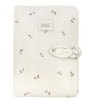 Protège carnet de santé Knot - Babyshower - Blanc