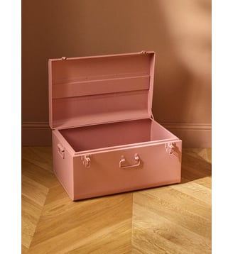 Coffre de rangement en métal - Cyrillus - Bois de rose