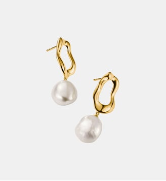 Boucles d'oreilles avec perle Natural Beauty - Thomas Sabo - Argent et doré