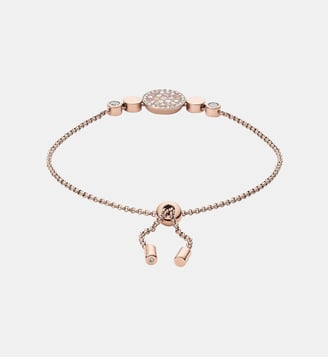 Bracelet disque - Fossil - Doré rosé