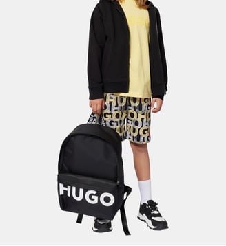 Cardigan à capuche - Hugo Kids - Black