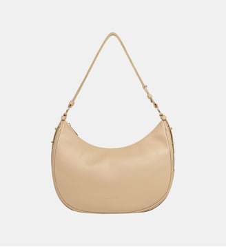 Grand sac besace Milano Aria en cuir - Lancaster - Beige foncé