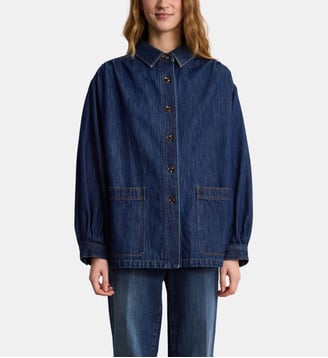 Surchemise en denim brut à fronces - MADO - Pablo - Jean