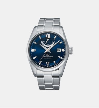 Montre automatique Contemporary Bleu foncé RE-AU0005L00B - Orient Star - Argenté