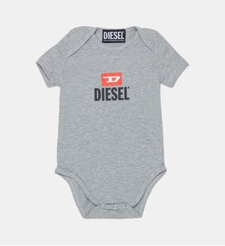 Body bébé avec logo - Diesel Kids - Gris