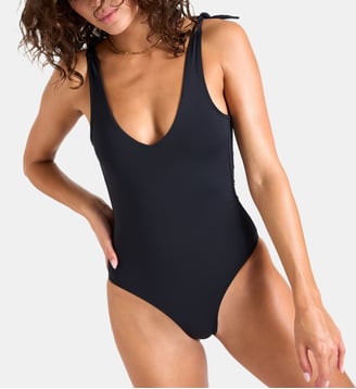 Maillot de bain Cahuita Sun à nouettes - Banana Moon - Noir