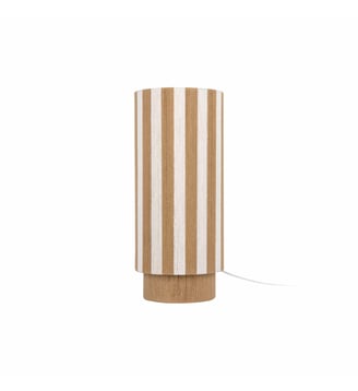 Lampe de Table Vienna Stripes - Naturel - 25x25x58cm Leitmotiv