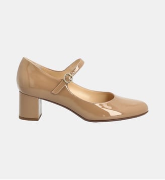 Babies darlington - cuir vernis - Manfield - Beige