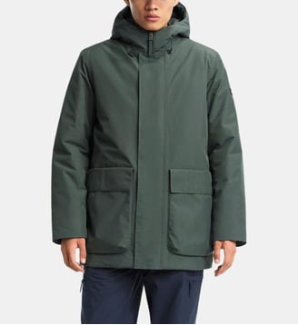 Parka mi-longue à capuche - Aigle - Gris